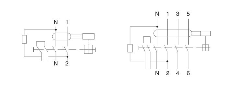 RCCB circuit breaker drawings