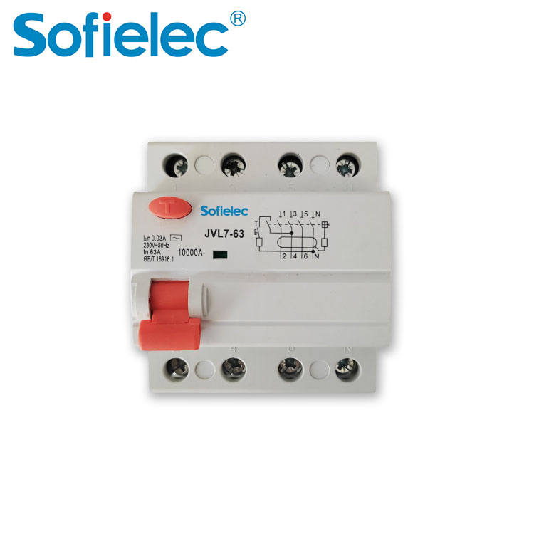 JVL7-63 Leakage Circuit Breaker Without Overcurrent Protection