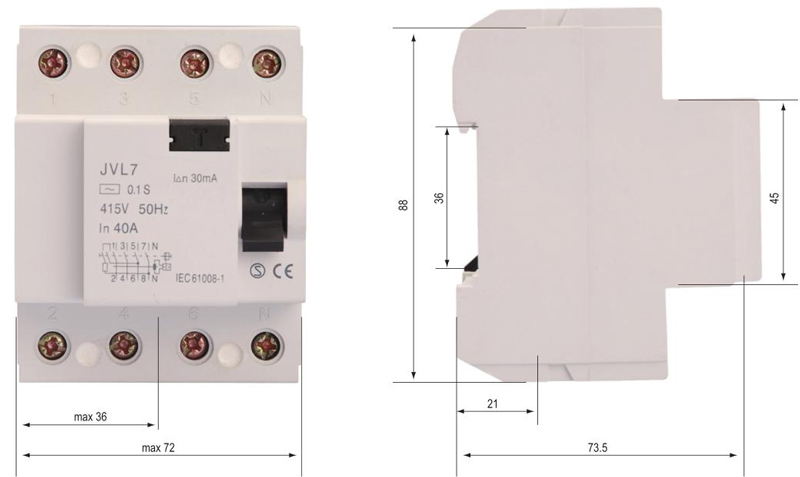 Overall & Installation Dimensions