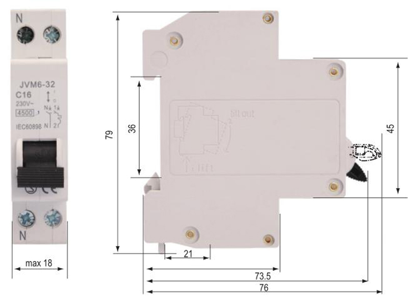 JVM6-32 circuit breaker switch parameter