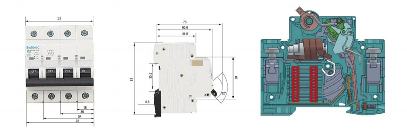 miniature circuit breaker drawings