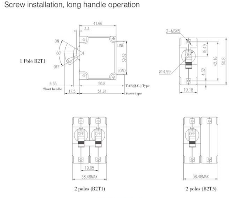 Screw installation,long handle operation