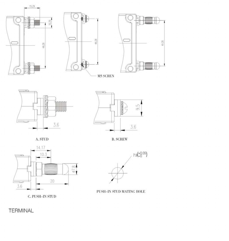 B3 Series Circuit Breaker - Form&Fit Drawings