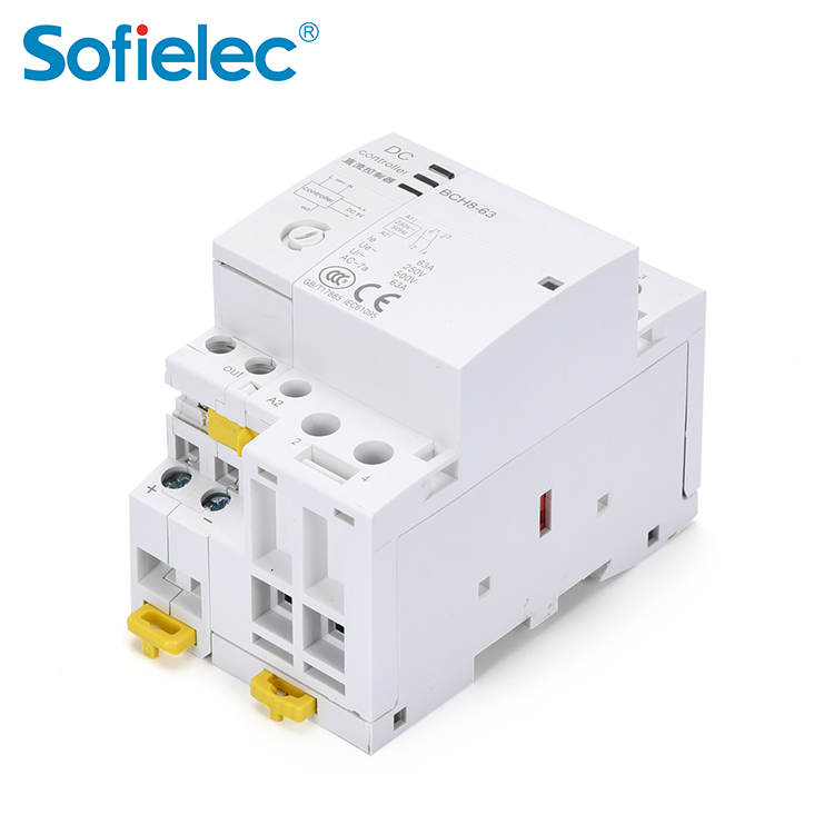 BCH8 AC/DC 12V 24V 220V coil modular Contactor 50Hz