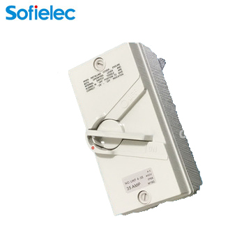 change over switch 20A isolator switch with protective box