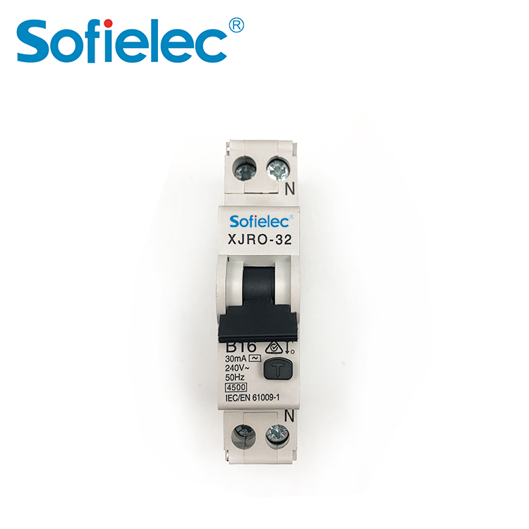 ESV compliance Economic 4.5kA miniature RCBO dual connection up down both way for IN,OUT connection