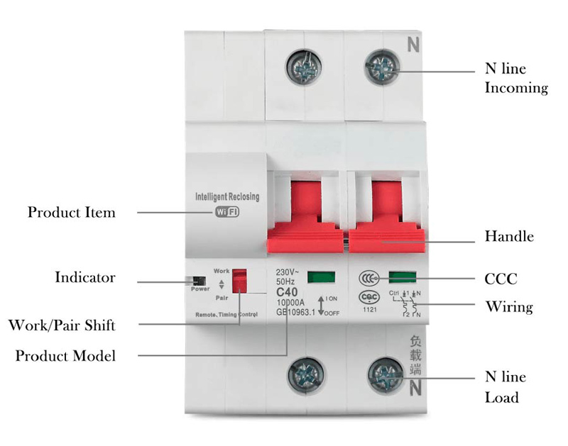 Smart High Technology Series Circuit Breaker WIFI MCB