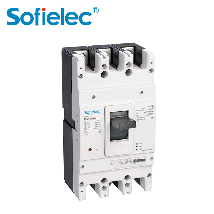 STM6EL 1250A Residual Current Operated mccb 3P 4P Circuit Breakers RCCB