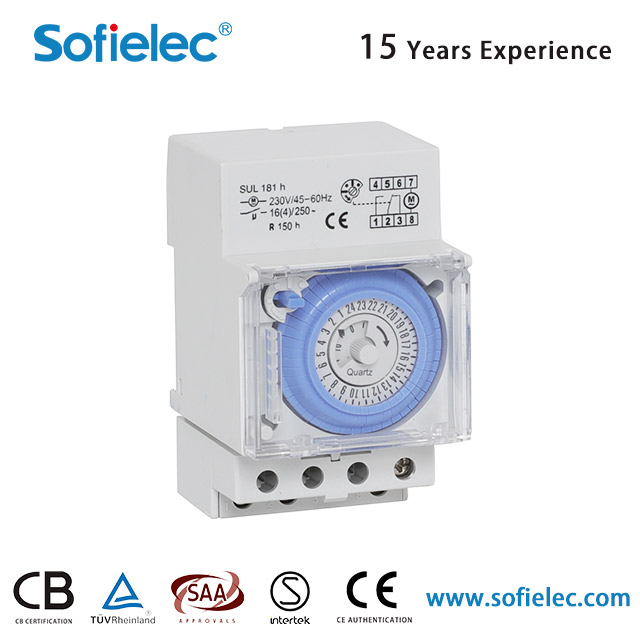 SUL 18 1h 220V-240V 16(4)A 24 Hours time switch