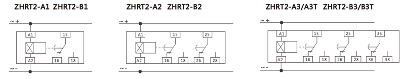 Wiring Diagram:ZHRT2-A1,ZHRT2-B1,ZHRT2-A2,ZHRT2-B2,ZHRT2-A3/A3T,ZHRT2-B3/B3T