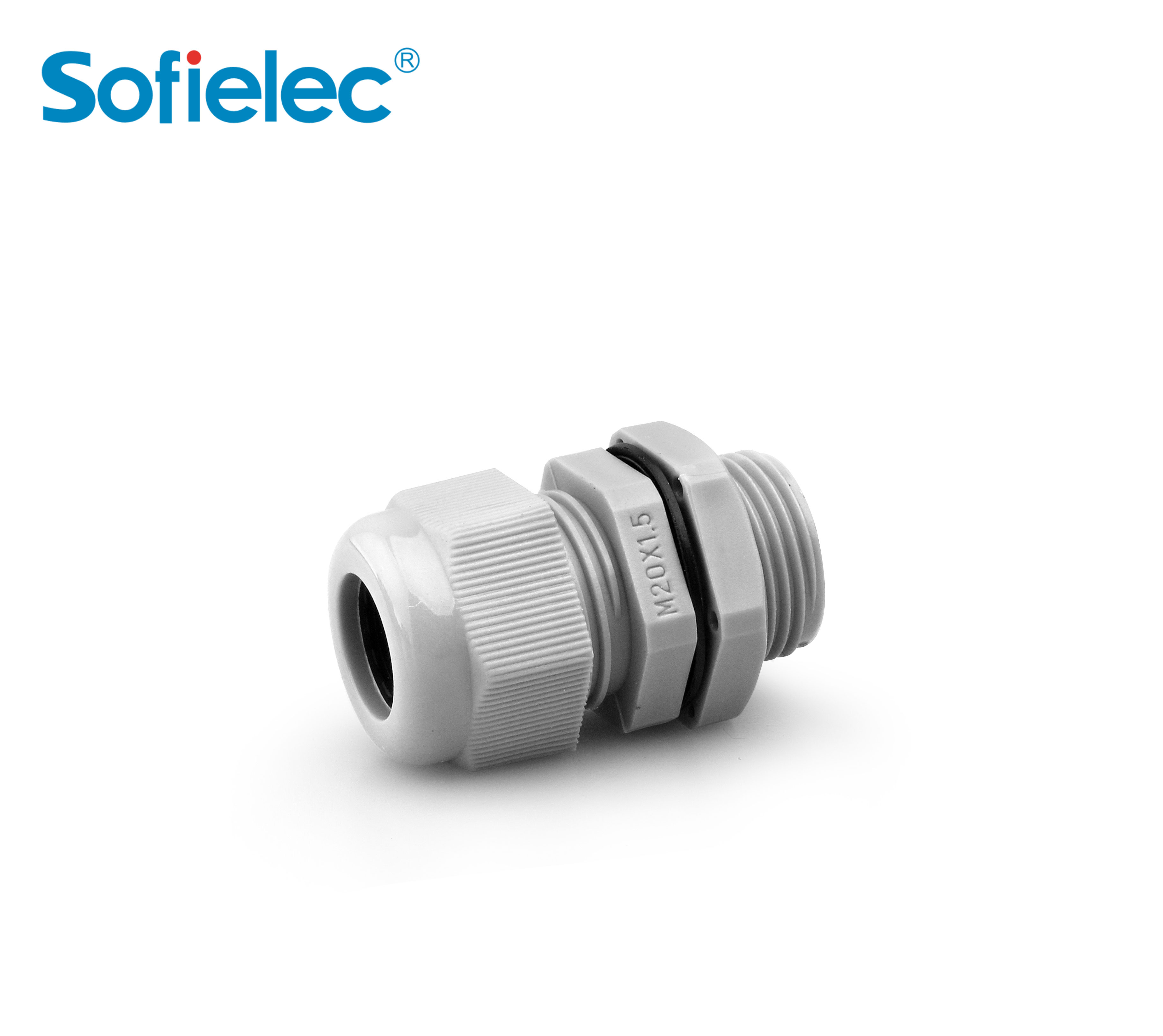 Sofielec NLONCABLEGLAND  M-LTYPE LONG THREAD NYLON CABLE GLAND M-L