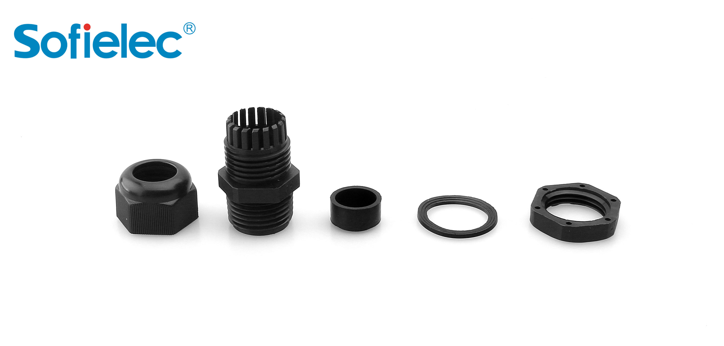 Sofielec NPT type nylon cable connector