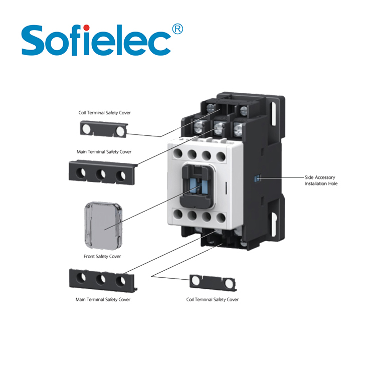 New technology new products. Wide band voltage / multi voltage 24V-110V new magnetic contactors. From 9A to 100A.