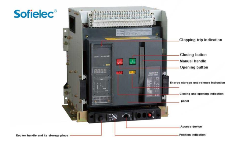 What is the operating principle of the circuit breaker?